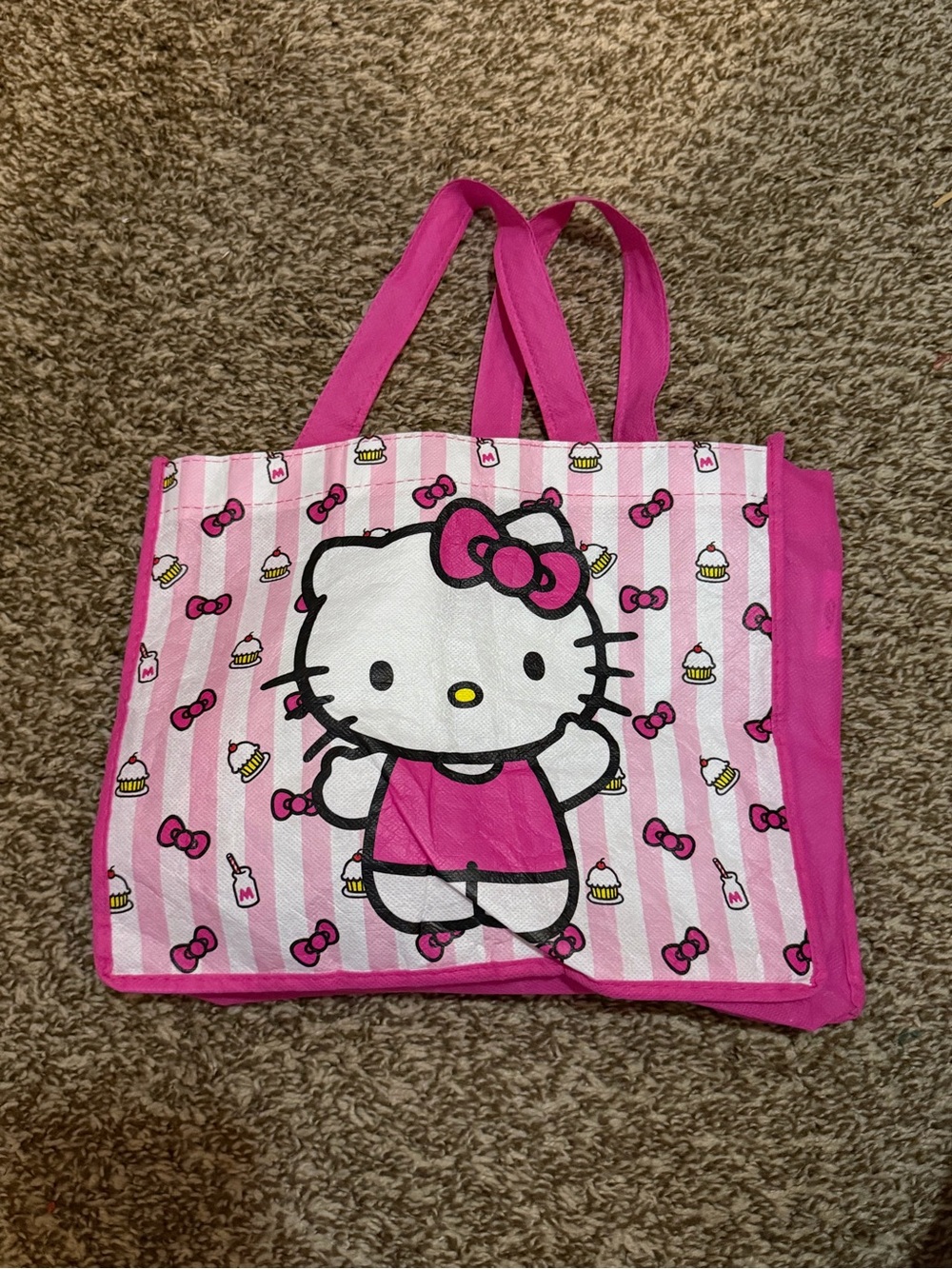 Hello Kitty Hot Pink and White Kids Tote Bag